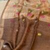 Handloom linen saree
