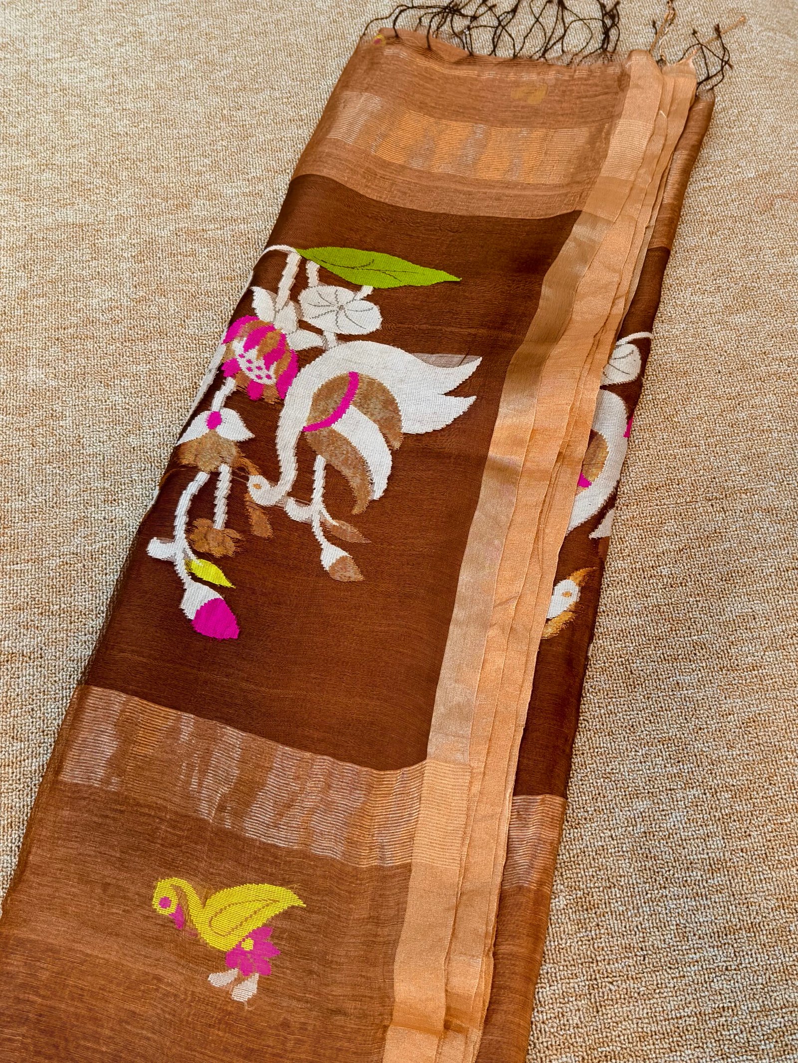 Handloom Linen Silk Jamdhani - Image 3