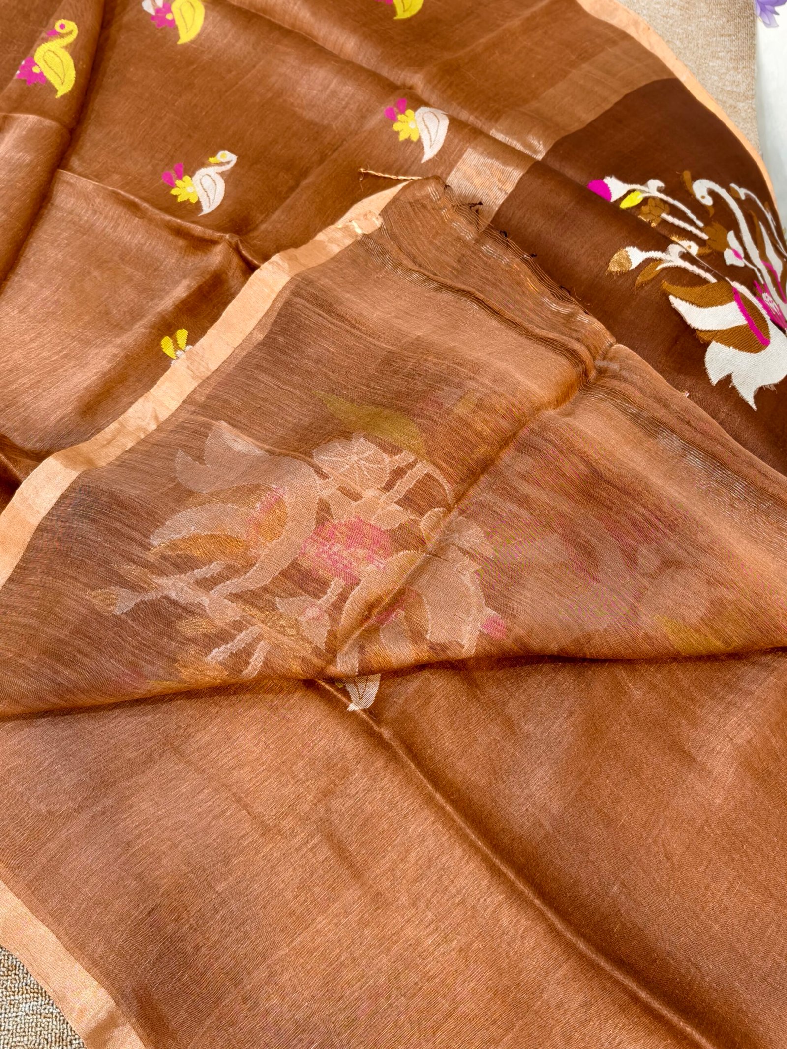 Handloom Linen Silk Jamdhani - Image 4