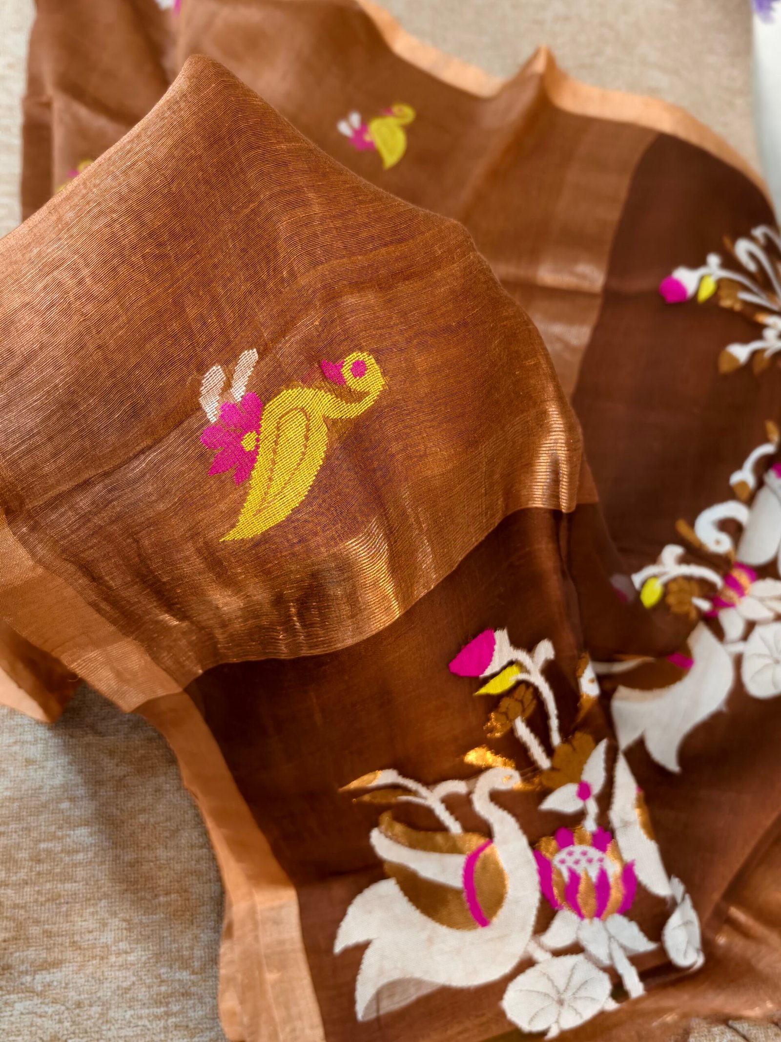 Handloom Linen Silk Jamdhani - Image 5