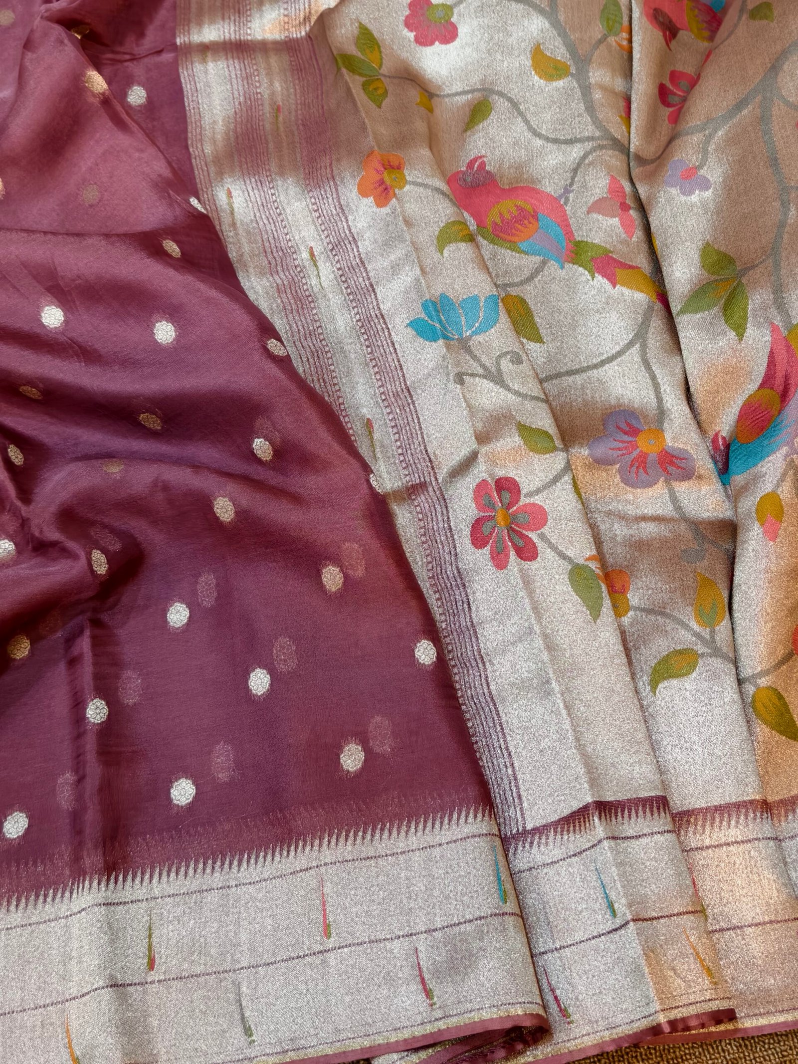 Pure banarasi organza paithani silk