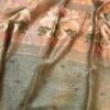 Handloom Linen Silk Tissue Jamdhani -Swan design