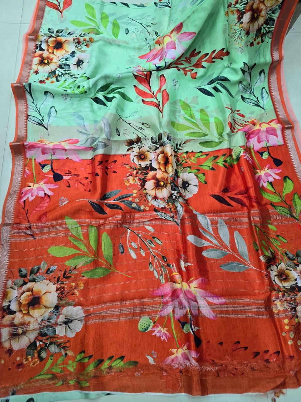 Pure mangalagiri handloom saree