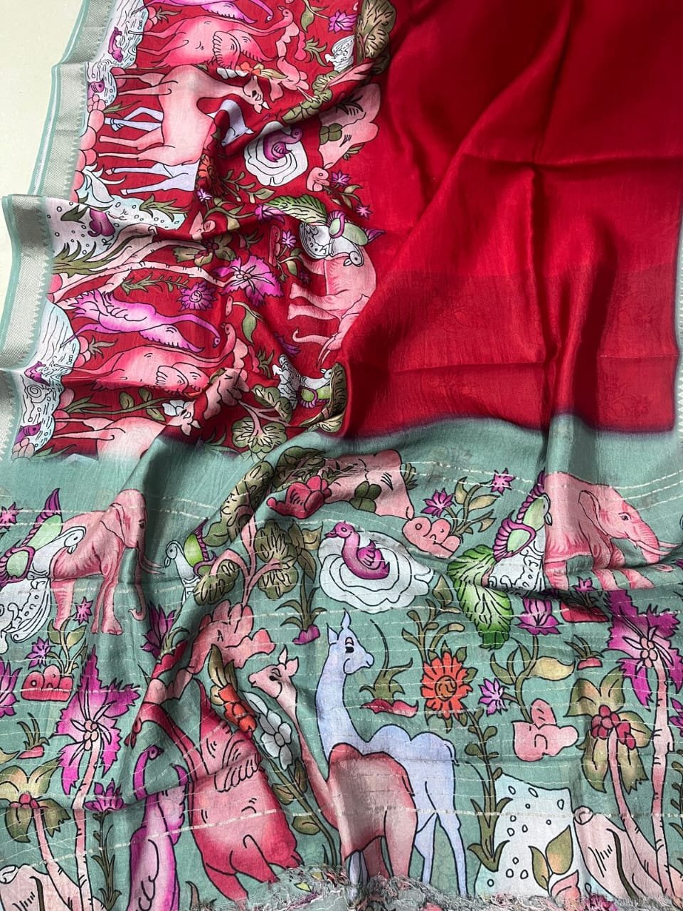 Pure mangalagiri handloom saree