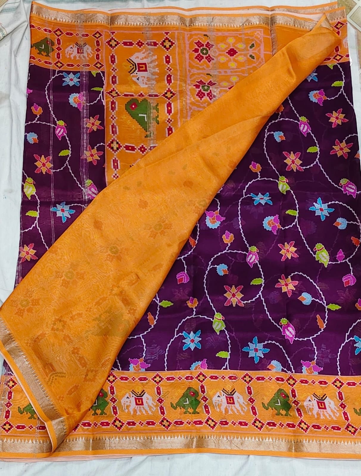 Pure mangalagiri handloom saree