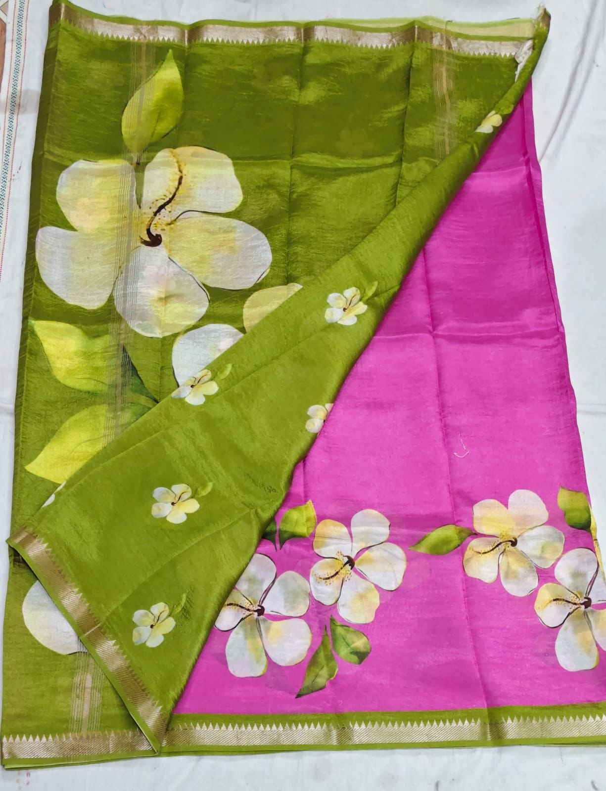 Pure mangalagiri handloom saree