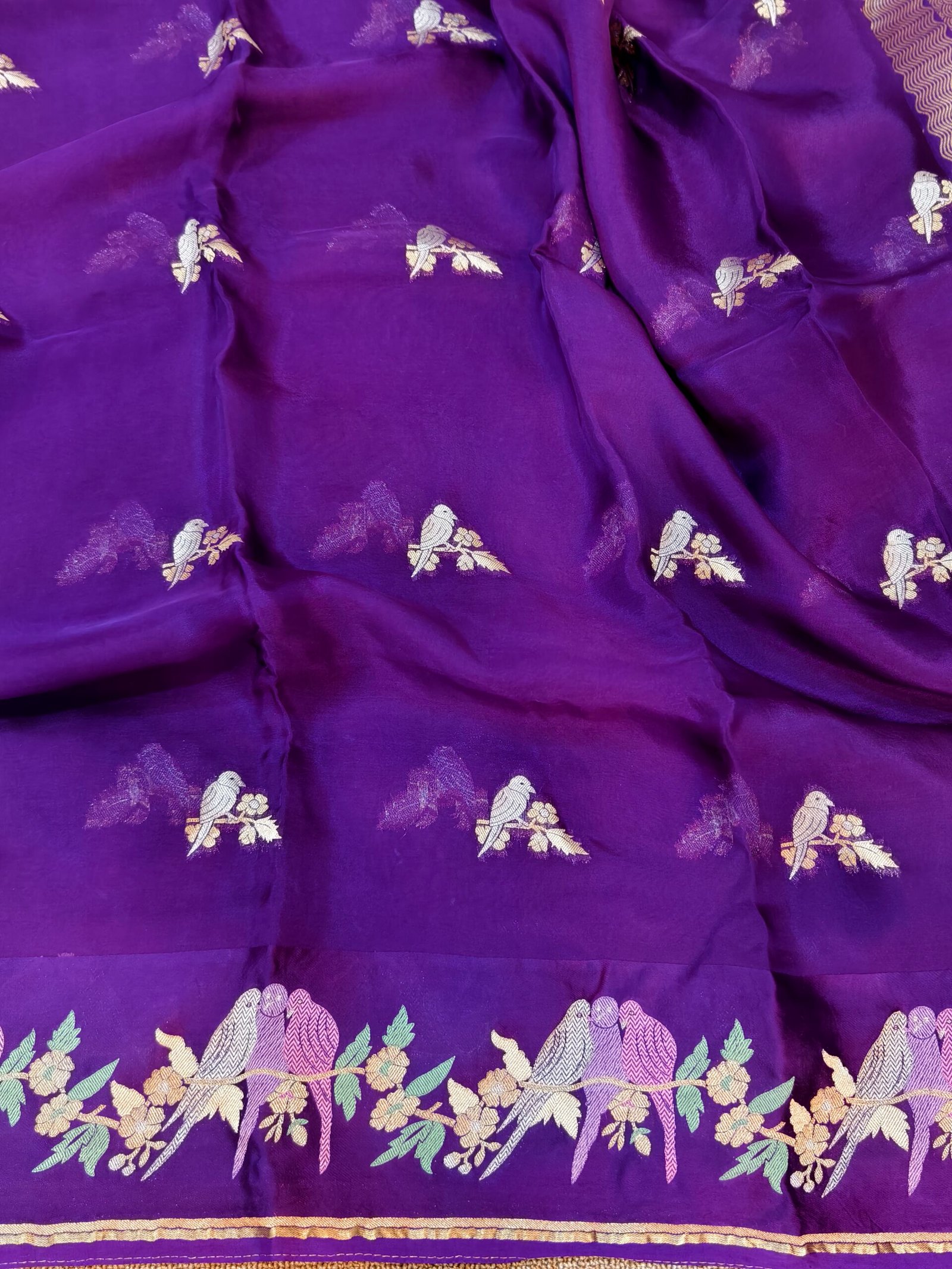 Pure banarasi Kora organza silk Saree - Image 2