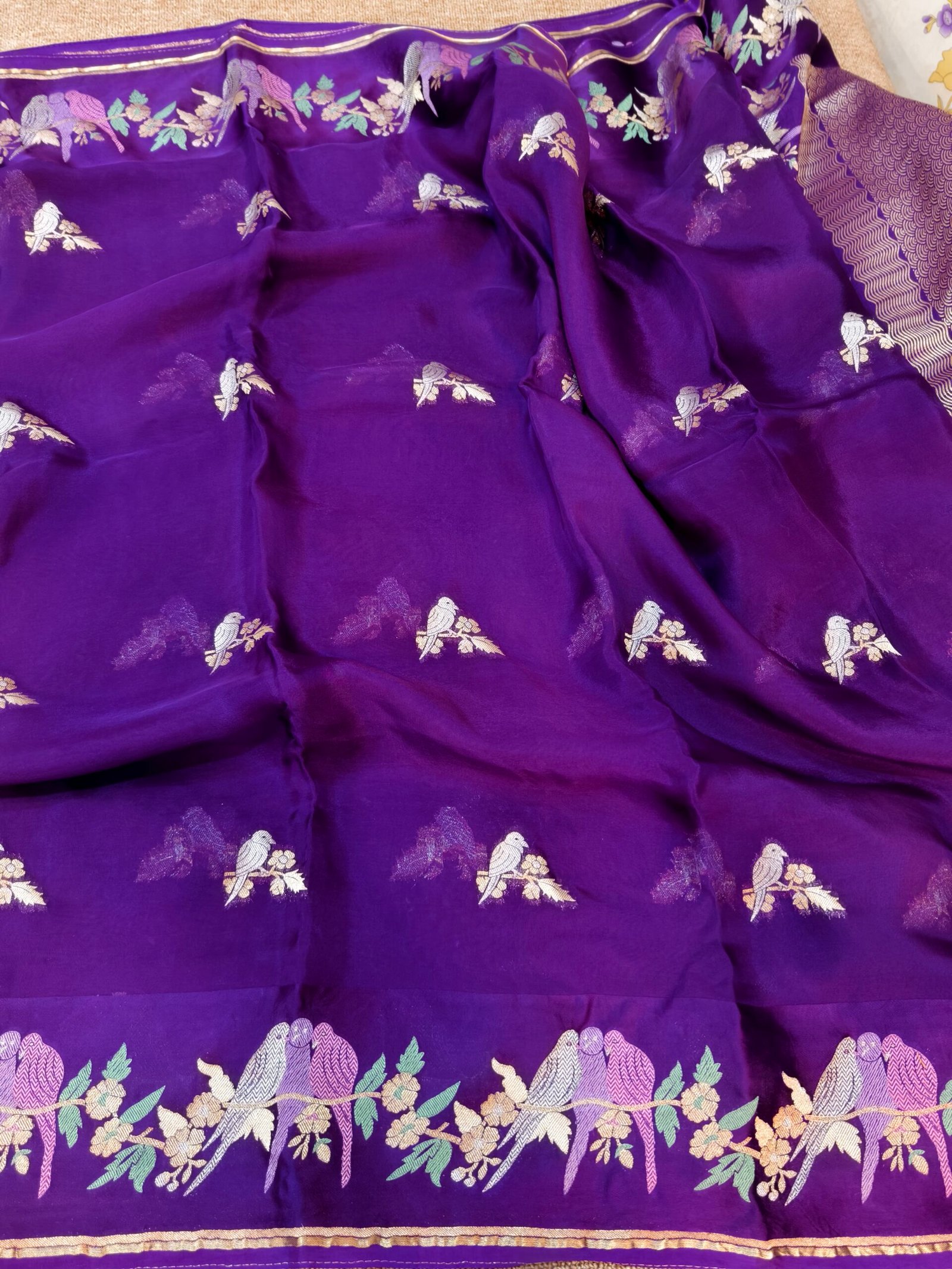 Pure banarasi Kora organza silk Saree - Image 3