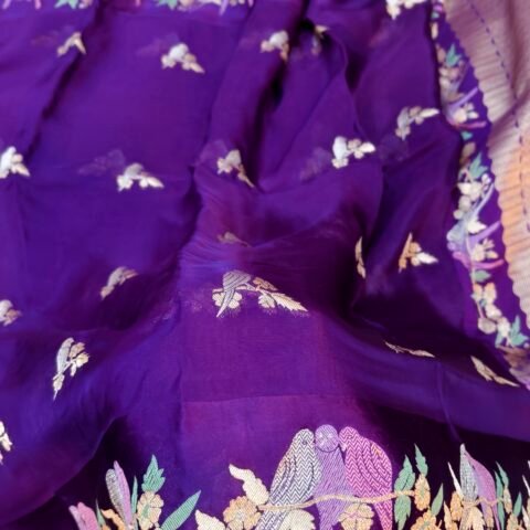 Pure banarasi Kora organza silk Saree