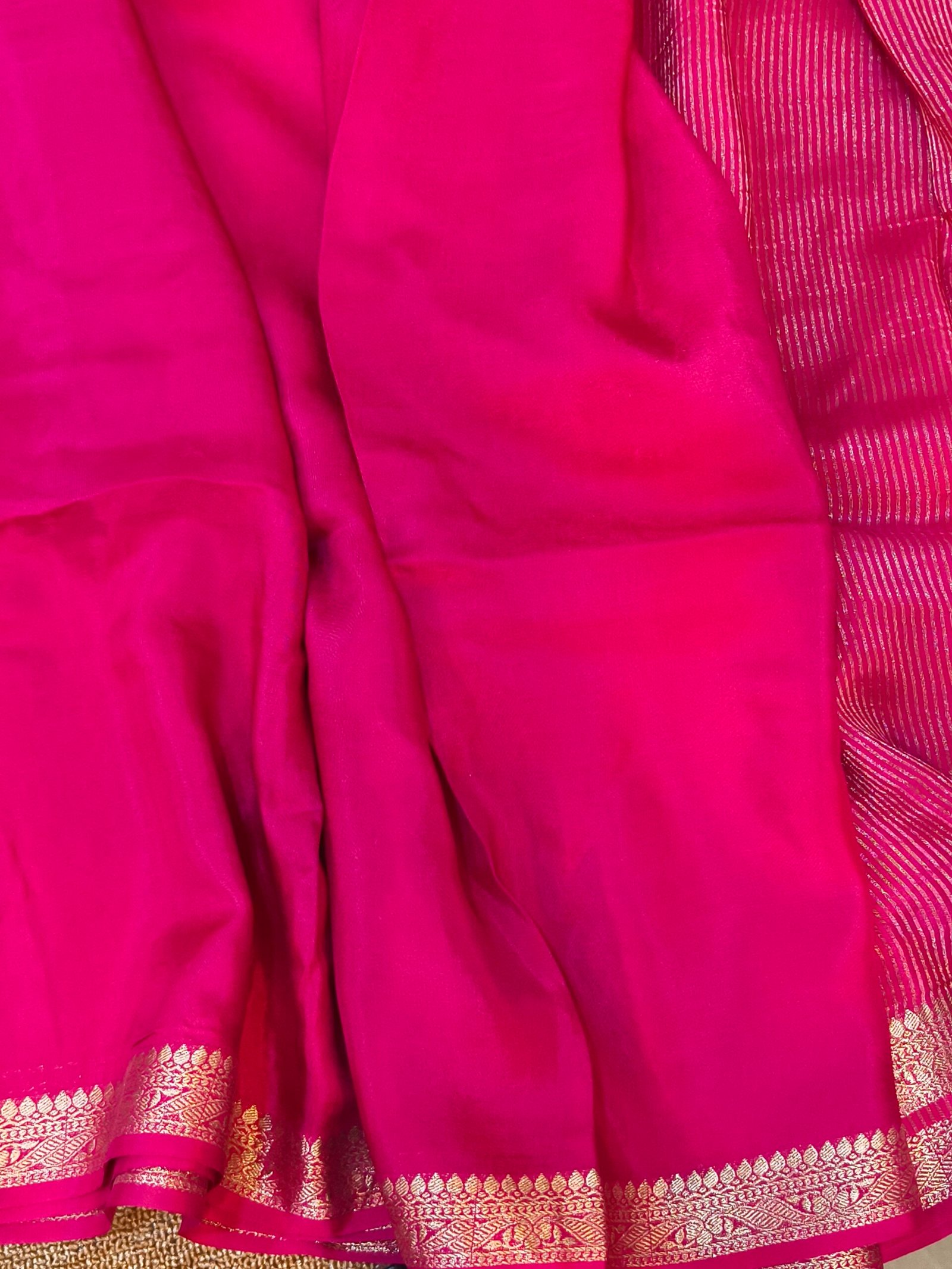 Premium mysore crape silk saree - Image 2