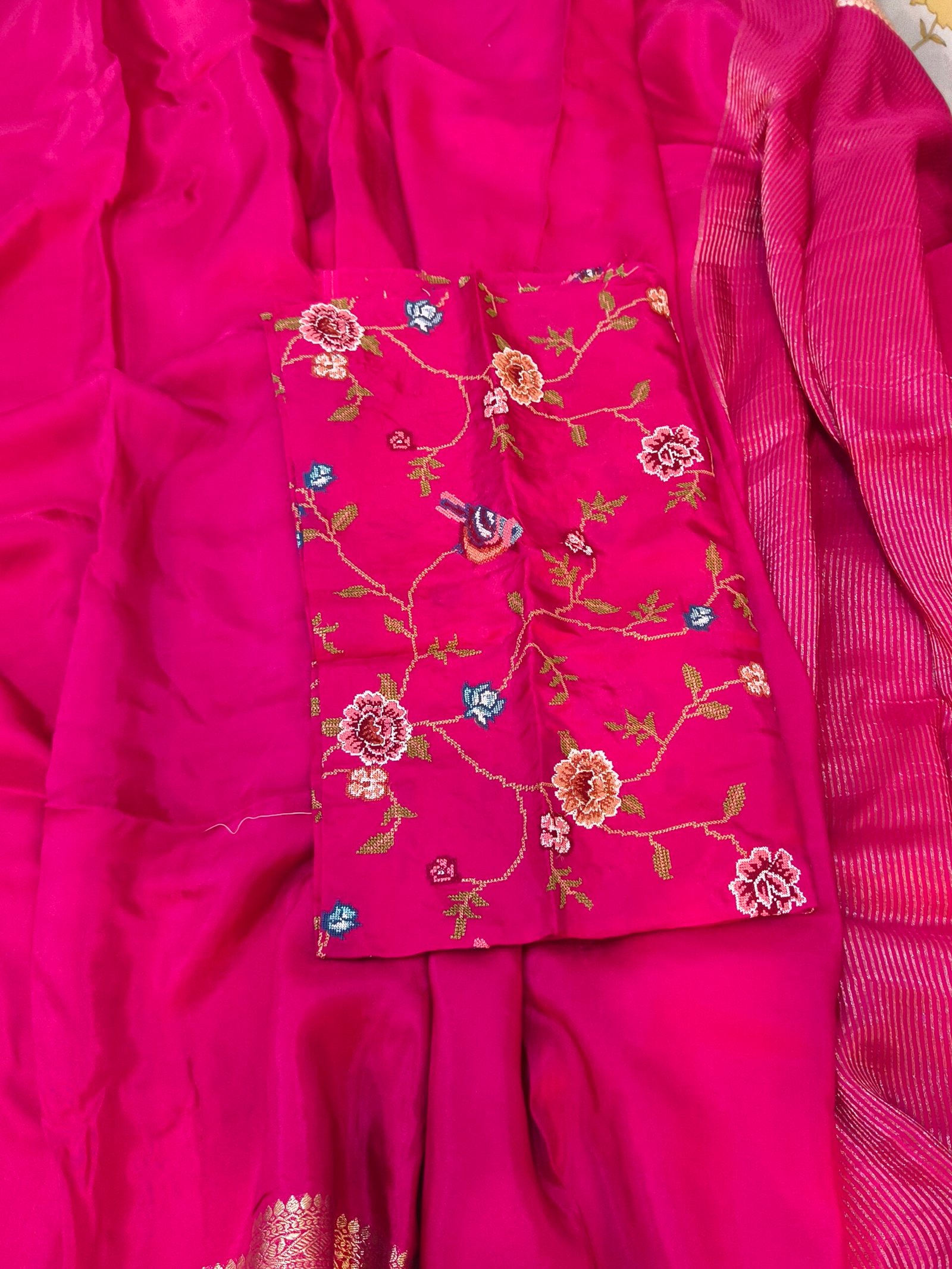 Premium mysore crape silk saree
