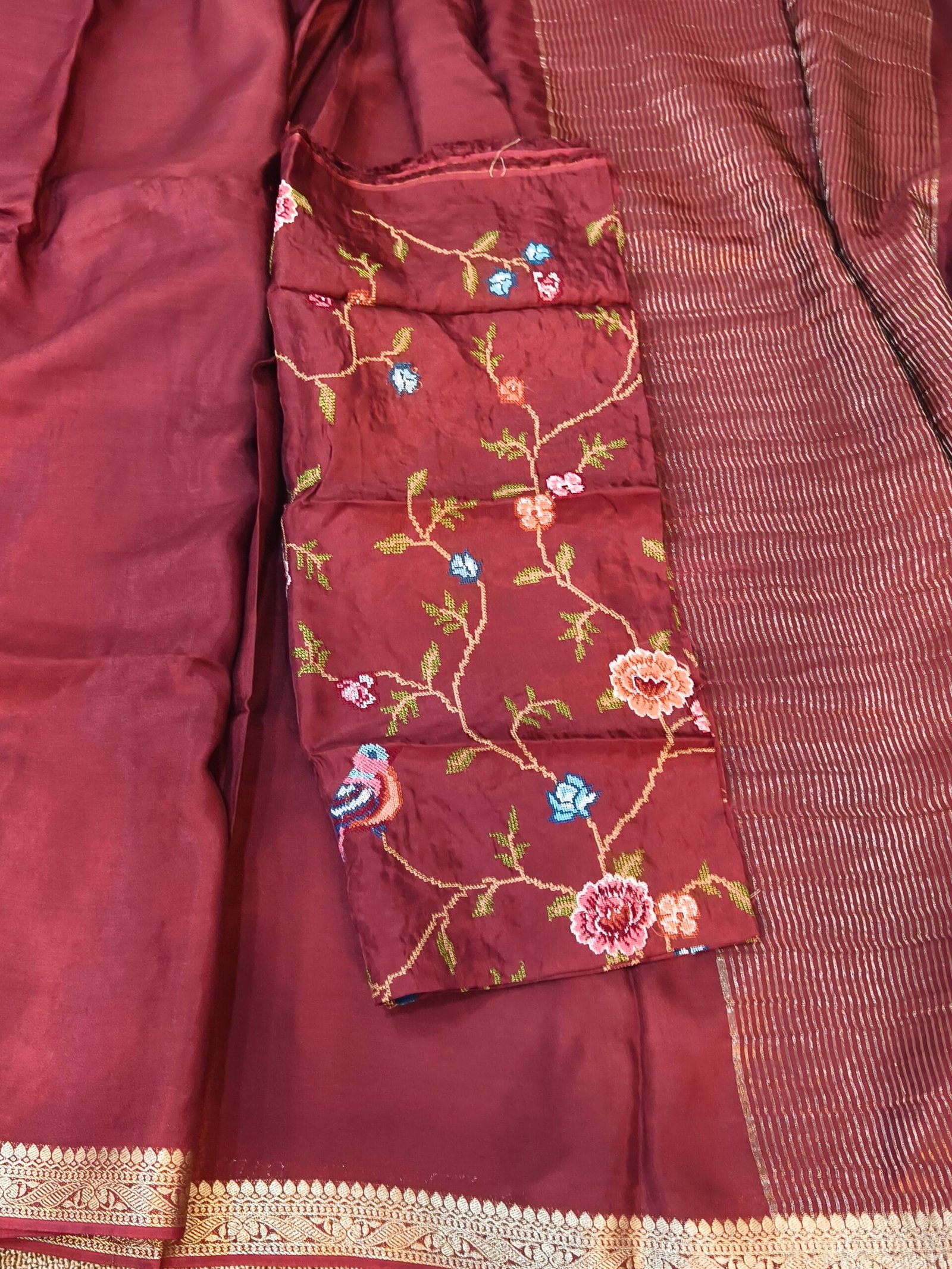 Premium mysore crape silk saree
