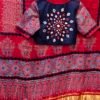 Handmade azrak model silk saree