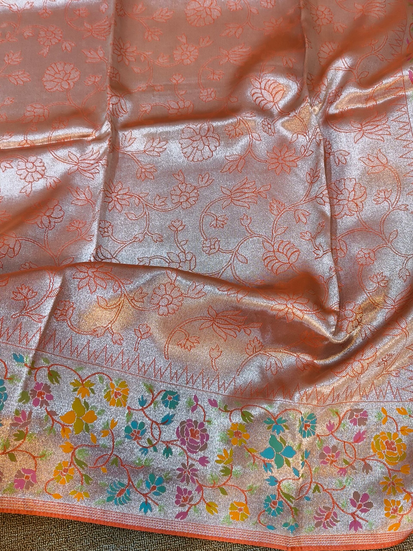 Banarasi meenakari tissue saree - Image 2