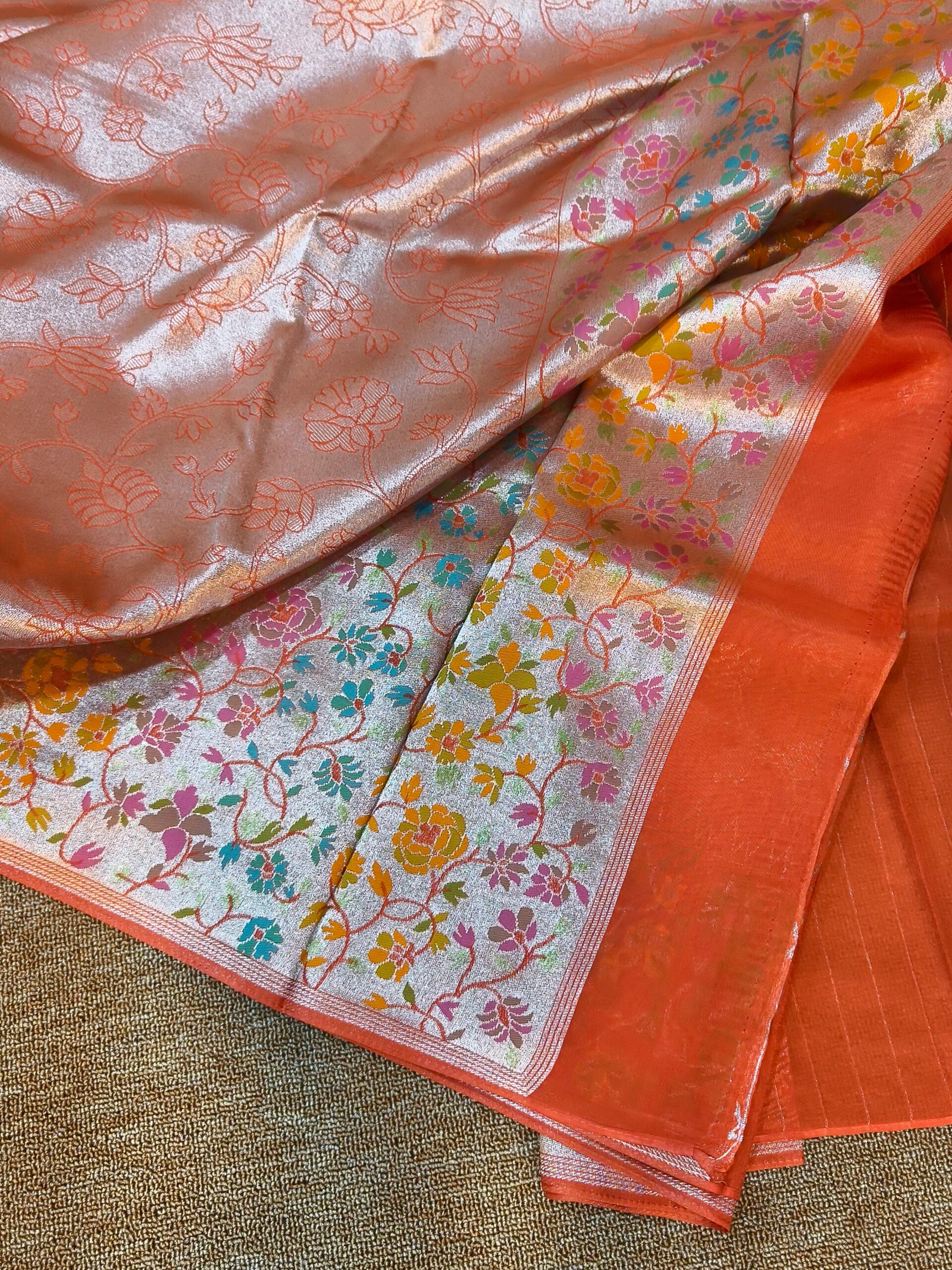 Banarasi meenakari tissue saree - Image 4