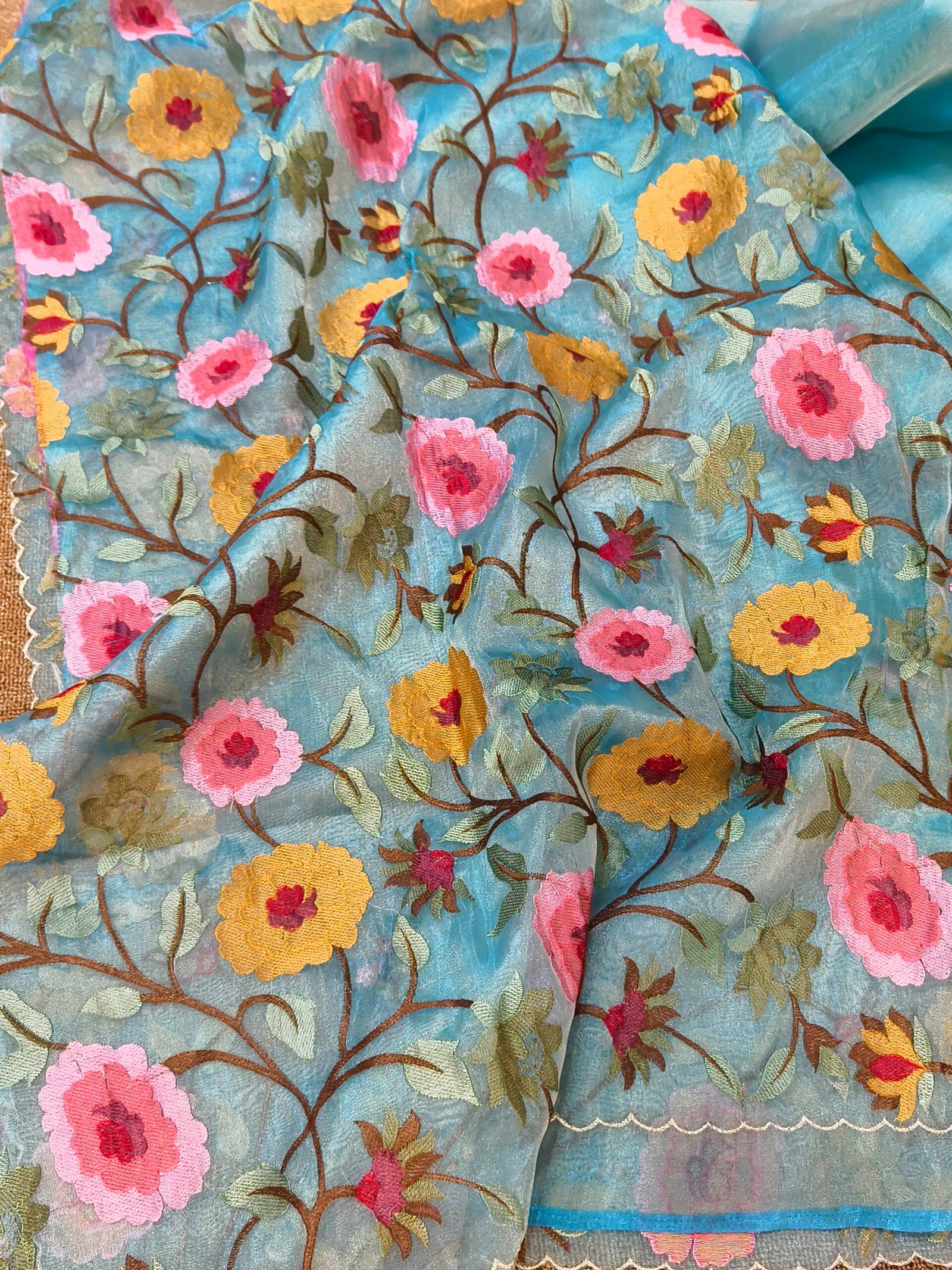 Banarasi tissue organza saree - Image 3