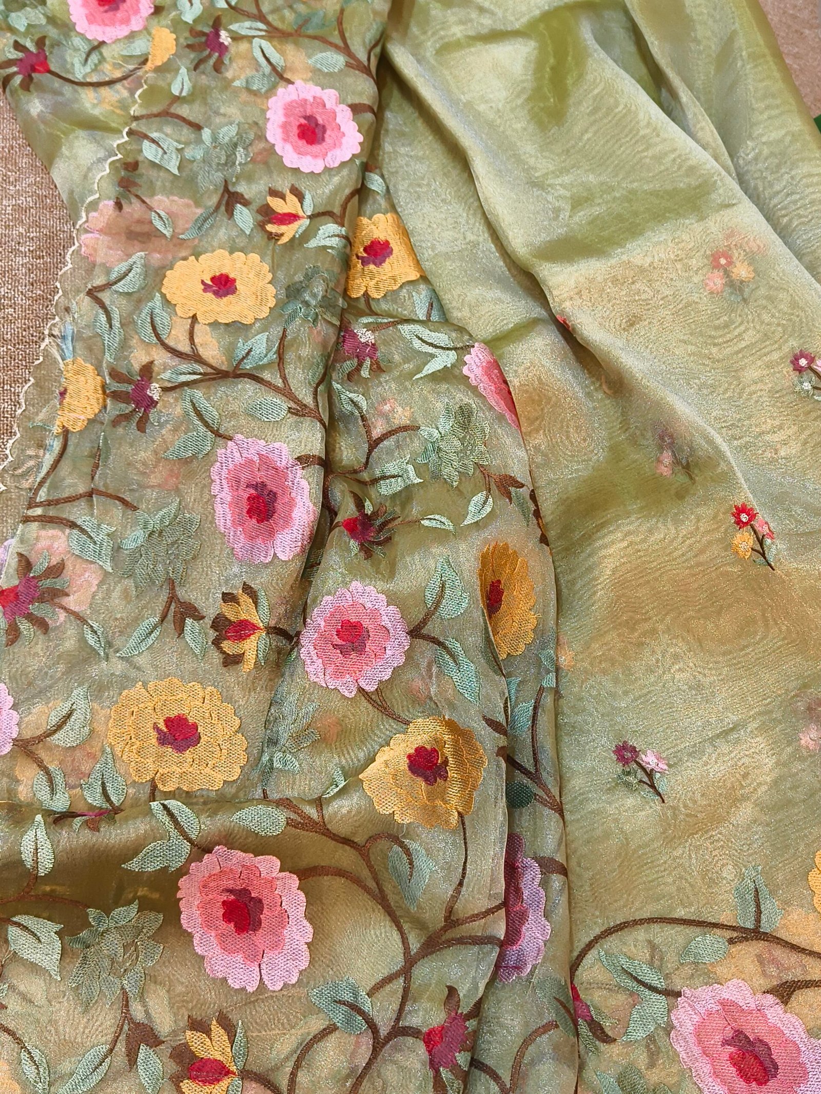 Banarasi tissue organza saree - Image 3