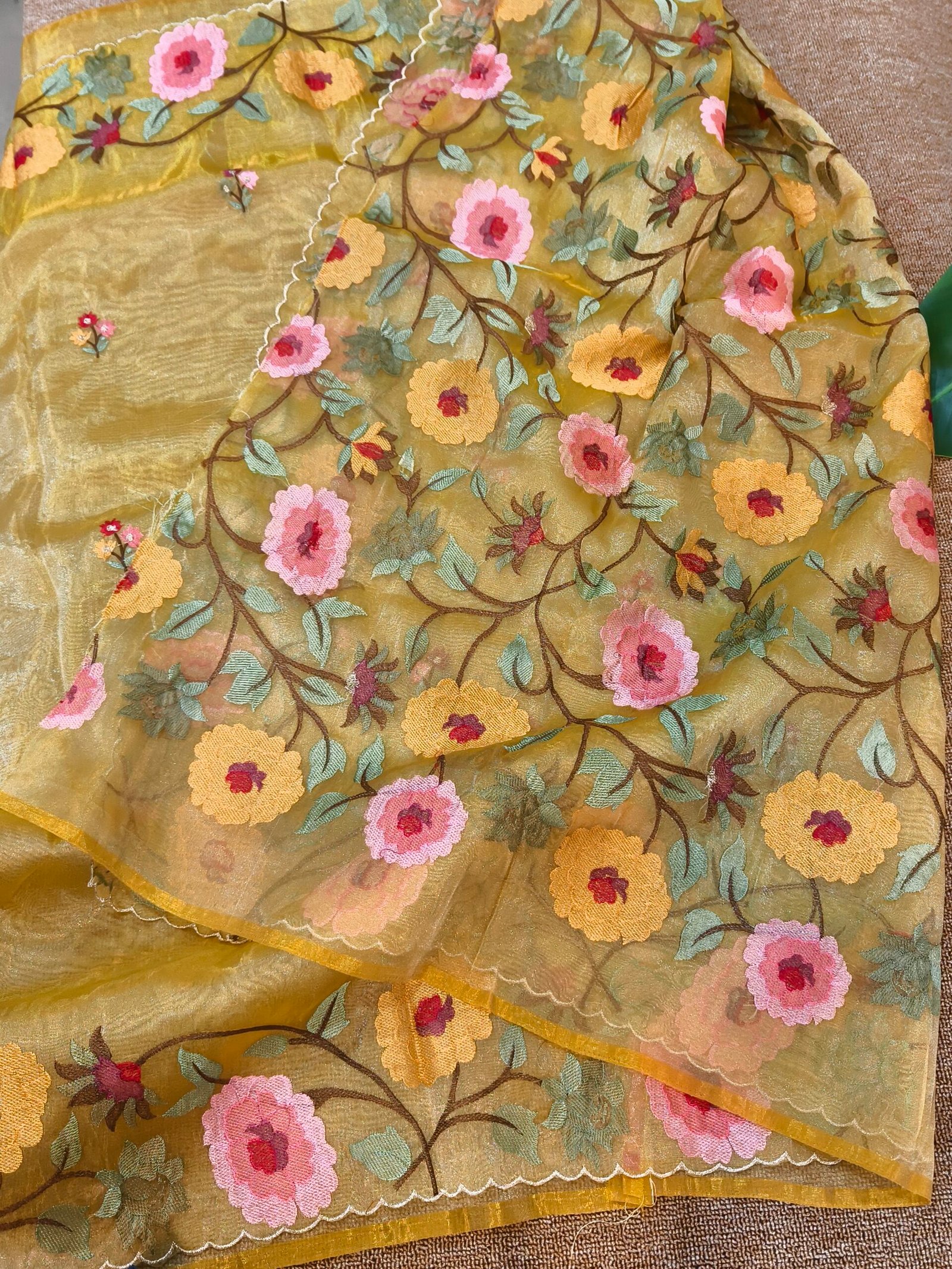 Banarasi tissue organza saree - Image 2