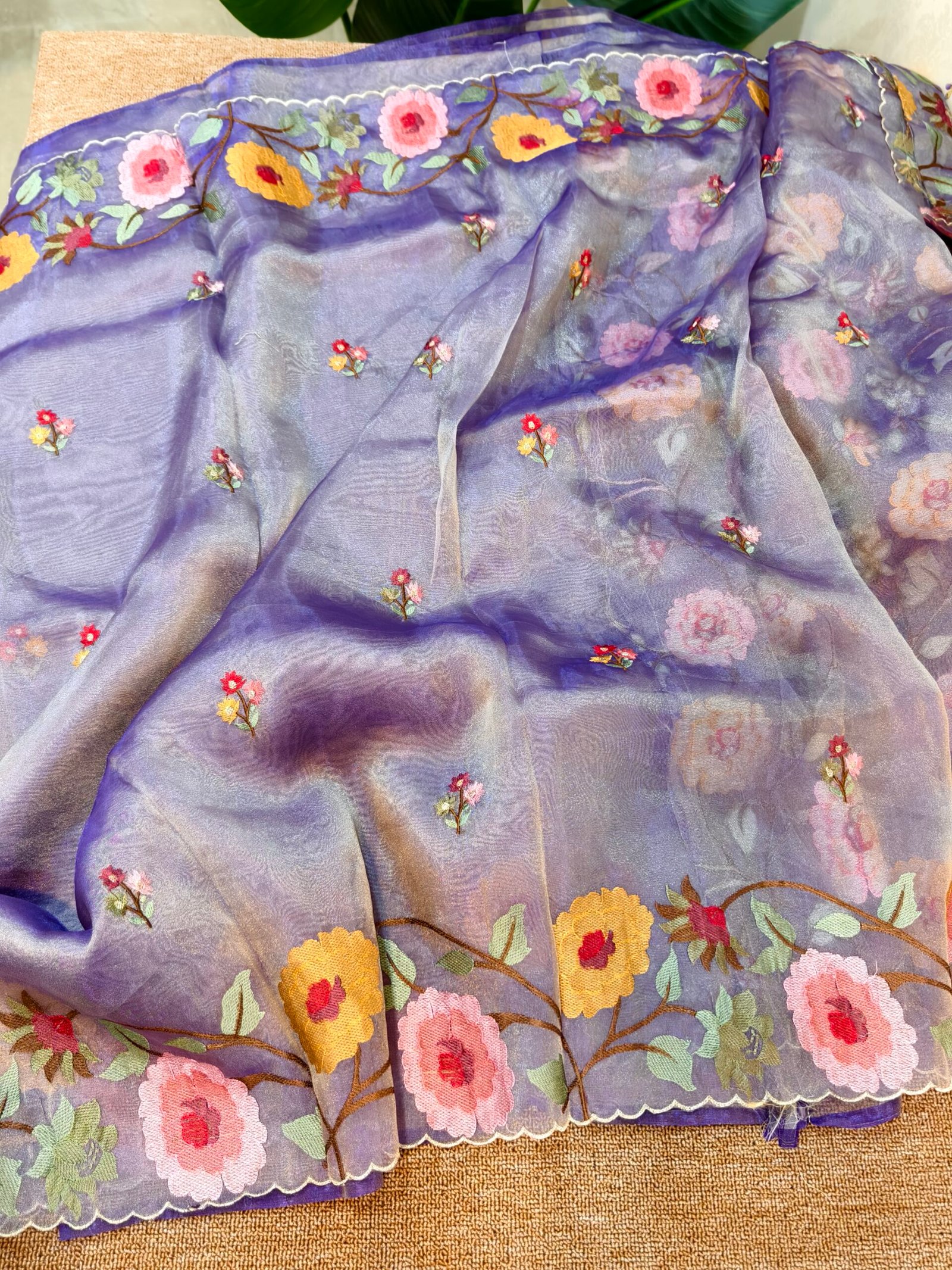 Banarasi tissue organza saree