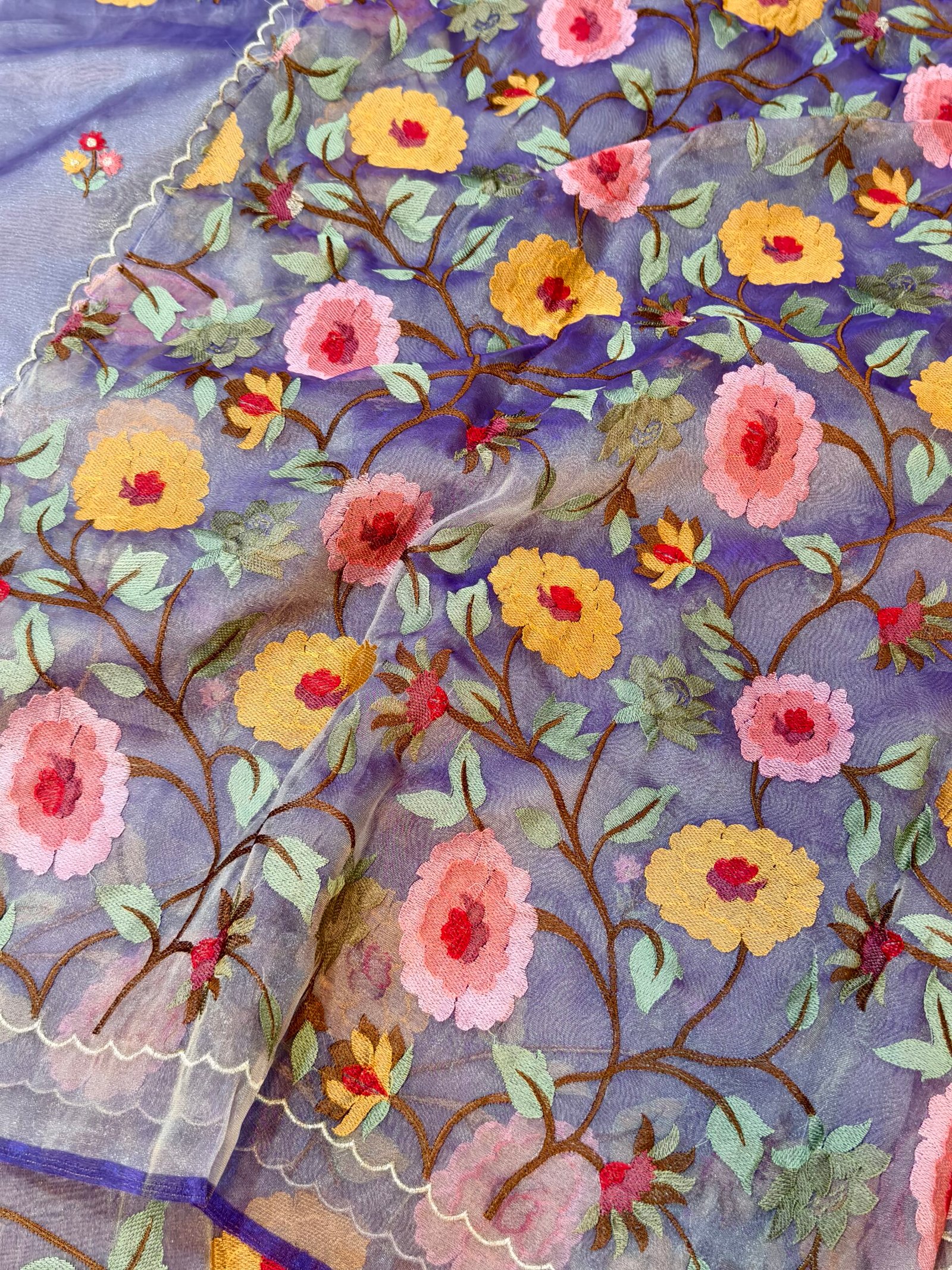 Banarasi tissue organza saree - Image 3