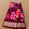 Pure Chinon digital printed saree