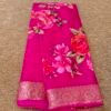 Pure Chinon digital printed saree
