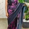 Digital printed pure mangalagiri saree